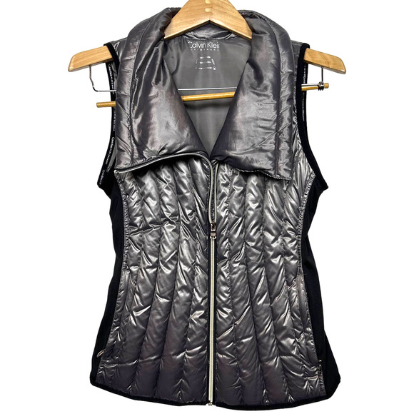 Calvin Klein Jackets & Blazers - Calvin Klein Performance premium down small gunmetal gray Women puffer vest